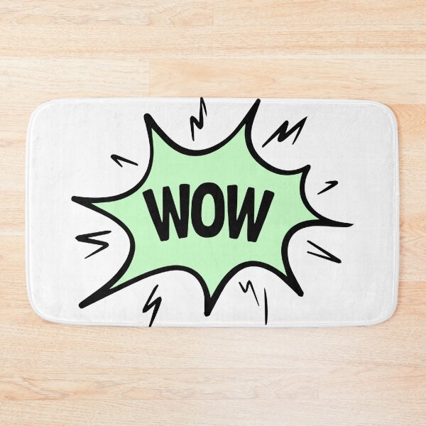 Item preview, Minimalist comic statement featuring the word "WOW" in a striking speech bubble shape. designed and sold by New Vision by ToMz.