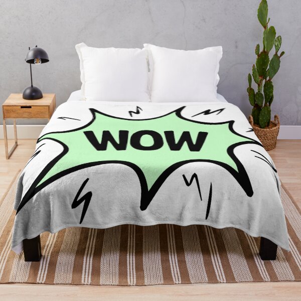 Item preview, Minimalist comic statement featuring the word "WOW" in a striking speech bubble shape. designed and sold by New Vision by ToMz.