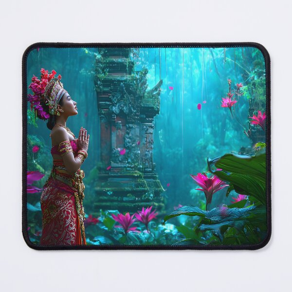 Item preview, Balinese Woman in Lush Tropical Landscape designed and sold by Artessie.