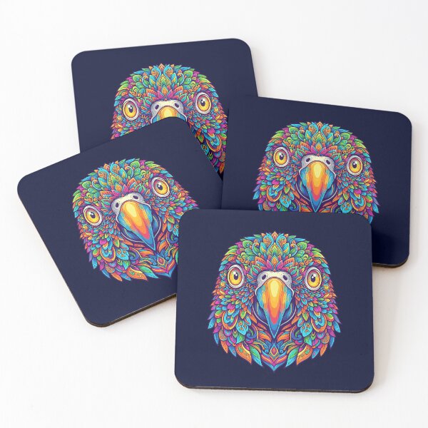 Item preview, Animal Psychedelic Art Print - PARROT 05 designed and sold by Mindwork Creative Arts.