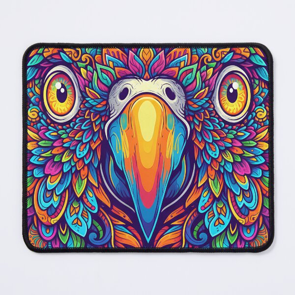 Item preview, Animal Psychedelic Art Print - PARROT 05 designed and sold by Mindwork Creative Arts.