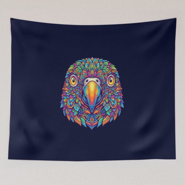 Item preview, Animal Psychedelic Art Print - PARROT 05 designed and sold by Mindwork Creative Arts.