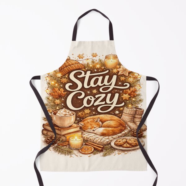 Item preview, Stay Cozy – Warm Winter Fox & Cocoa Illustration for Home Décor designed and sold by Artflare Studio.