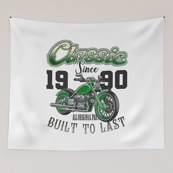 Item preview, Motorcycle Bikers Motorbike Birthday Born In 1990 designed and sold by JRRTs.
