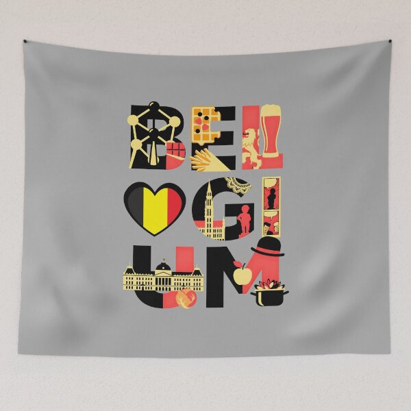 Item preview, Belgium Cultural Symbols in Belgian Graphic Art designed and sold by KatanaCreative.
