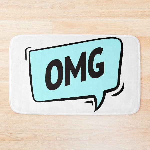 Item preview, Modern comic statement with the word "OMG" in clear speech bubble form. designed and sold by New Vision by ToMz.