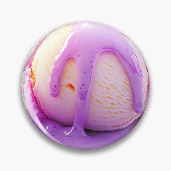 Item preview, Melting purple ice cream on a plate designed and sold by anytka.