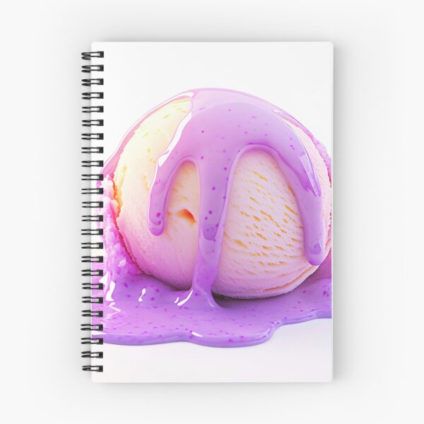 Item preview, Melting purple ice cream on a plate designed and sold by anytka.