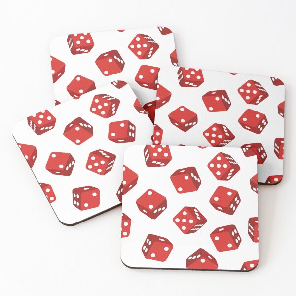 Item preview, Red Dice Pattern designed and sold by CreativeBridge.