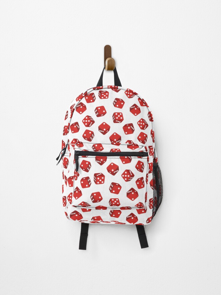 Thumbnail 1 of 3, Backpack, Red Dice Pattern designed and sold by CreativeBridge.