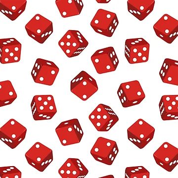 Artwork thumbnail, Red Dice Pattern by CreativeBridge