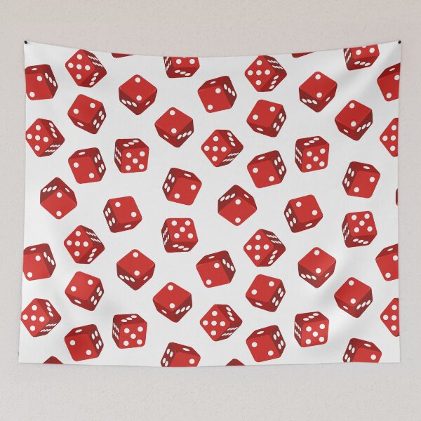 Item preview, Red Dice Pattern designed and sold by CreativeBridge.