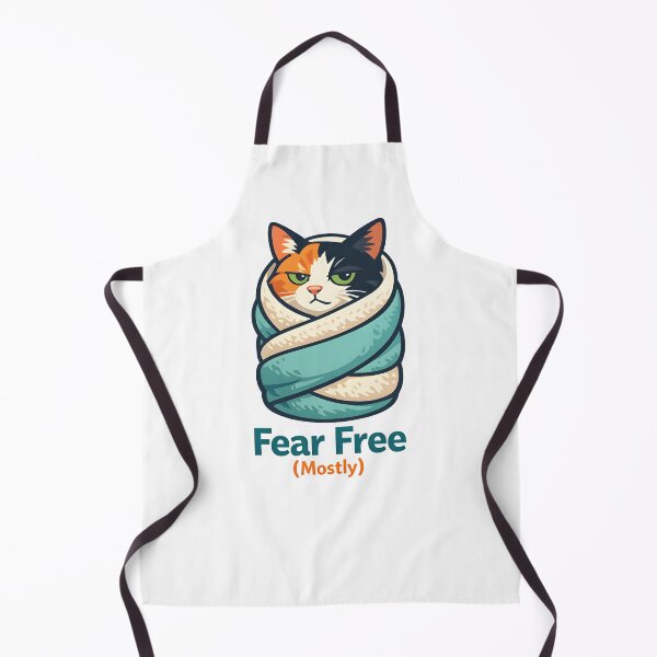 Item preview, Fear Free Mostly – Veterinary Cat Humor Illustration designed and sold by Bettybee00.