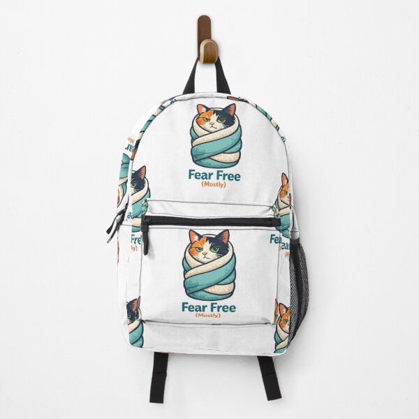 Item preview, Fear Free Mostly – Veterinary Cat Humor Illustration designed and sold by Bettybee00.