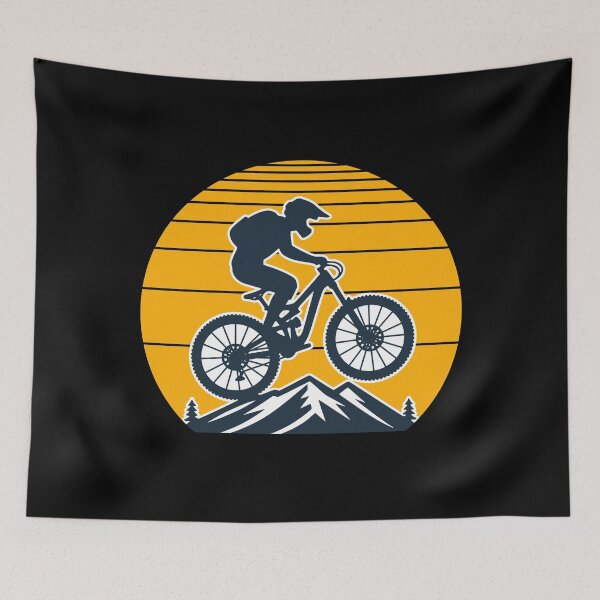 Item preview, Mountain Biking Retro Design designed and sold by Slam-Dunkan.