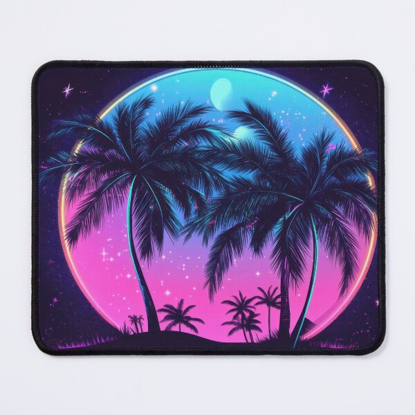 Item preview, Vibrant tropical scene at night designed and sold by anytka.