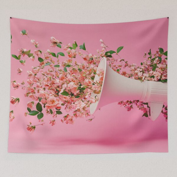 Item preview, Spring flowers from a megaphone designed and sold by anytka.