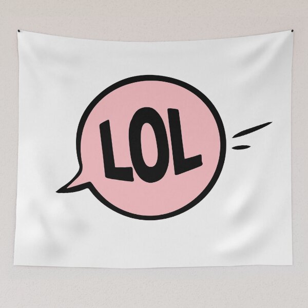 Item preview, A playful comic statement featuring the word "LOL" in a speech bubble. designed and sold by New Vision by ToMz.