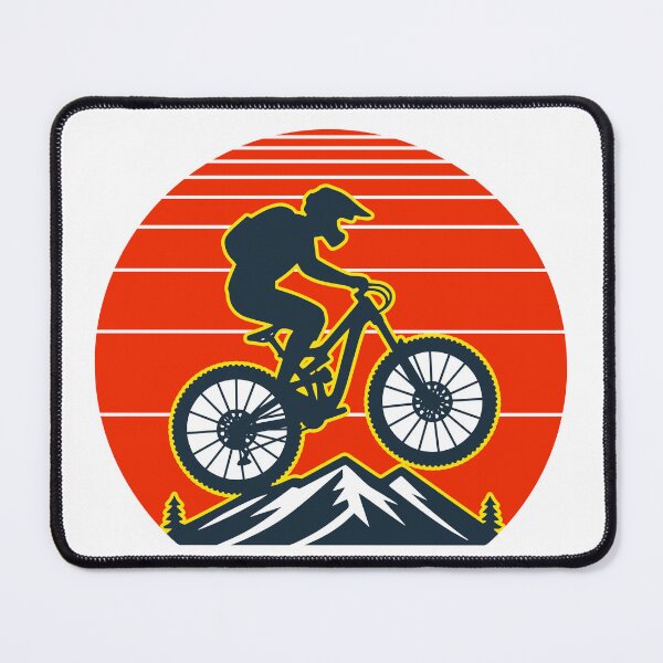 Item preview, Mountain Biking Retro Design designed and sold by Slam-Dunkan.