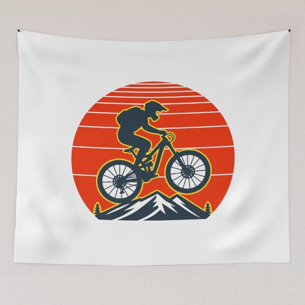 Item preview, Mountain Biking Retro Design designed and sold by Slam-Dunkan.
