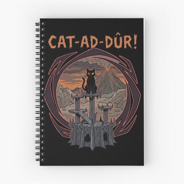 Item preview, Cat-Ad-Dur Funny Black Cat Fantasy Dark Tower Parody designed and sold by Fenay Designs.