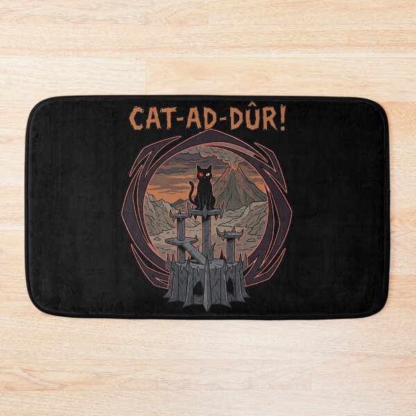 Item preview, Cat-Ad-Dur Funny Black Cat Fantasy Dark Tower Parody designed and sold by Fenay Designs.