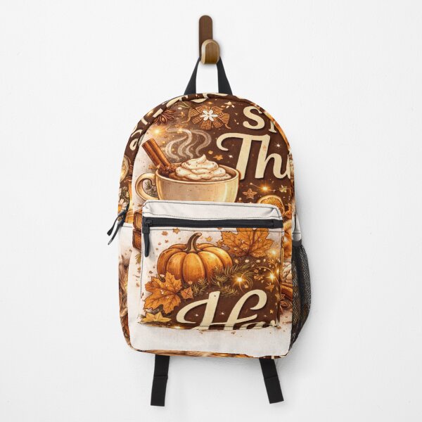 Item preview, Happiness in Small Things – Cozy Autumn Fox & Cocoa Inspirational Art Print designed and sold by Artflare Studio.