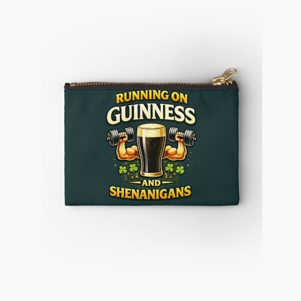 Item preview, Running on Guinness & Shenanigans – Funny St. Patrick's Day Pun designed and sold by PunchDrop.