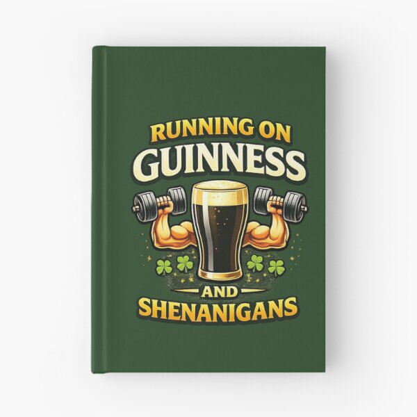 Item preview, Running on Guinness & Shenanigans – Funny St. Patrick's Day Pun designed and sold by PunchDrop.