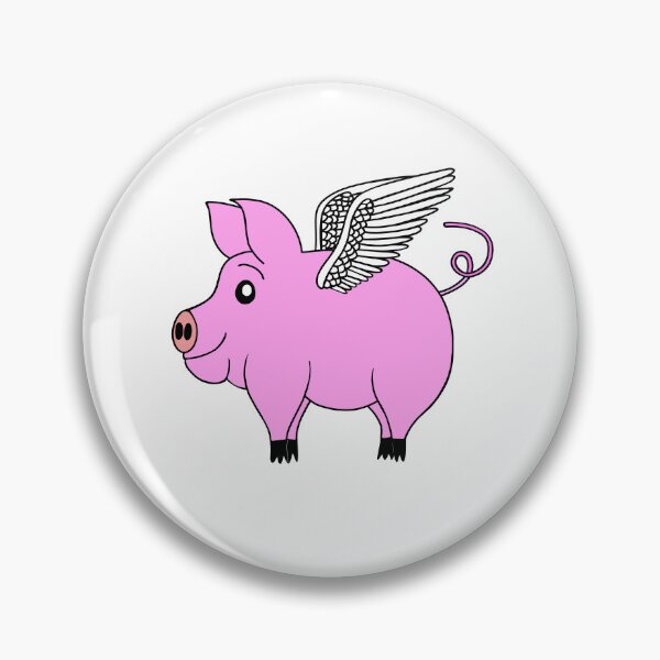 Item preview, Funny Flying Pig designed and sold by Sartoris Art.