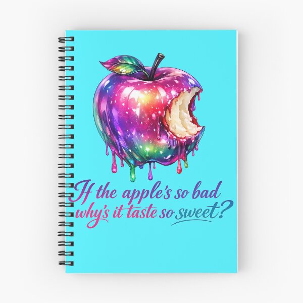 Item preview, If the Apple’s So Bad Why’s It Taste So Sweet? – Drippy Neon Bite Apple designed and sold by SnarkleCo.