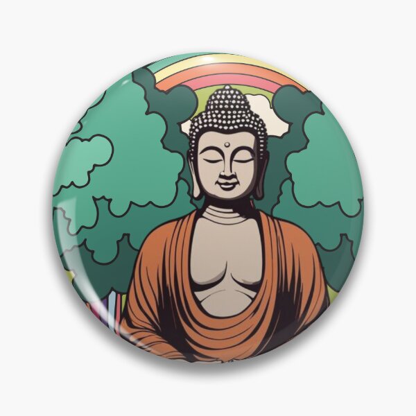 Item preview, Radiant Buddha Bliss – Spiritual Zen Rainbow Vibes designed and sold by Analog Aura .