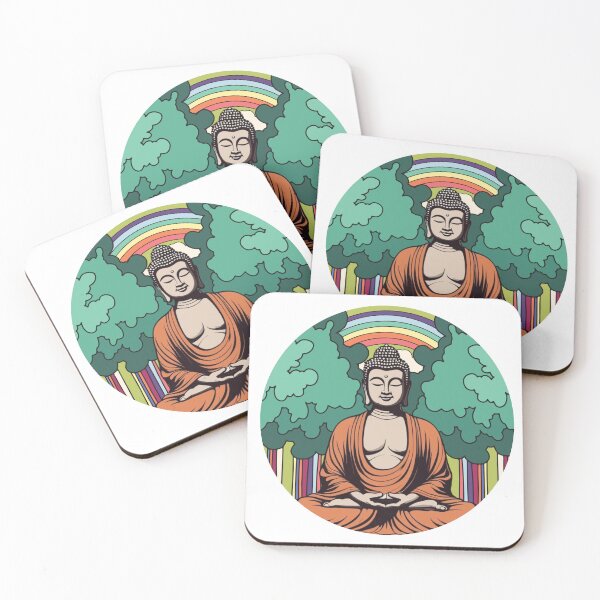 Item preview, Radiant Buddha Bliss – Spiritual Zen Rainbow Vibes designed and sold by Analog Aura .