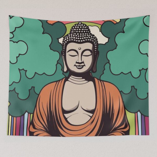 Item preview, Radiant Buddha Bliss – Spiritual Zen Rainbow Vibes designed and sold by Analog Aura .