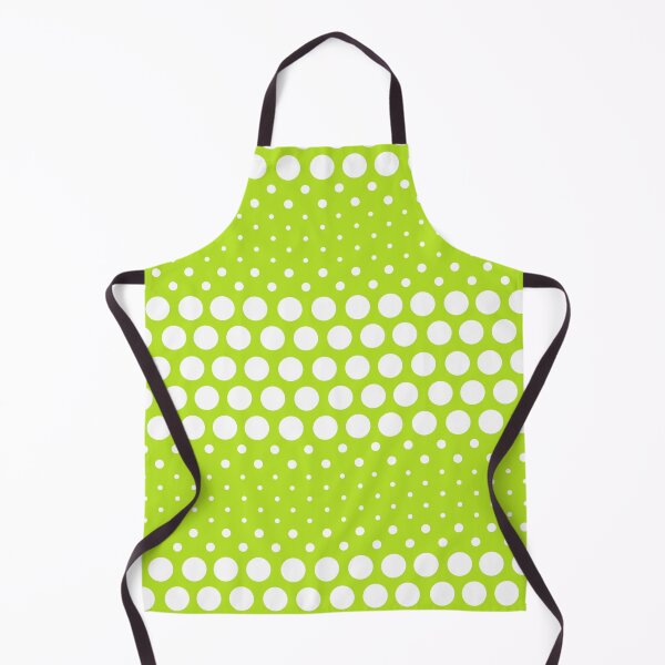 Item preview, Dotwave White Polka Dots on Neon Lime Green designed and sold by POLKAIWERX.