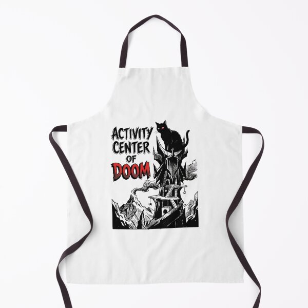 Item preview, Activity Center Of Doom Funny Black Cat Fantasy Tower Parody designed and sold by Fenay Designs.