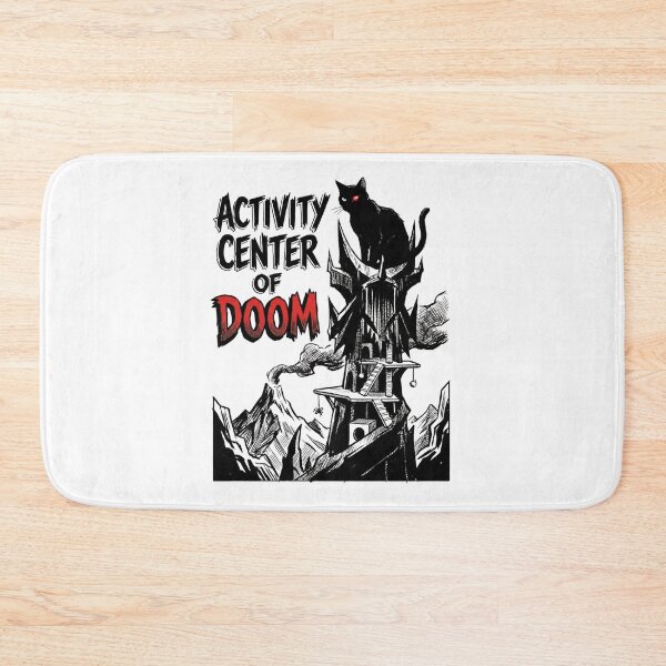 Item preview, Activity Center Of Doom Funny Black Cat Fantasy Tower Parody designed and sold by Fenay Designs.