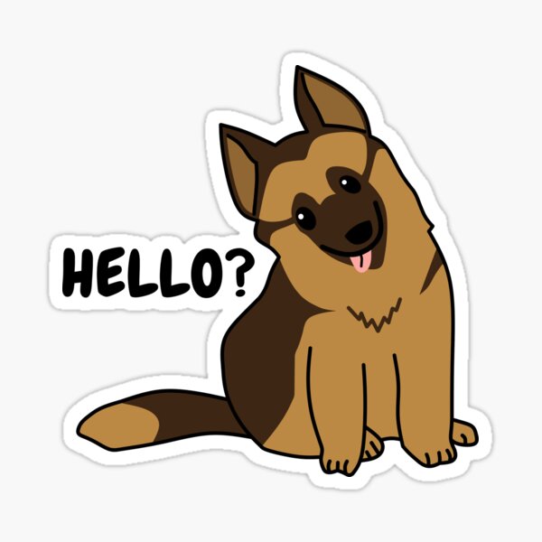 Artikel-Vorschau von Hallo? Deutscher Schäferhund, designt und verkauft von Hustlercredo.