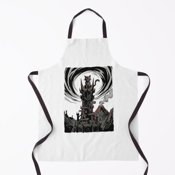 Item preview, Funny Black Cat Dark Fantasy Tower Volcano Parody designed and sold by Fenay Designs.