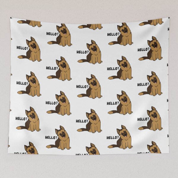 Item preview, Hello? German Shepherd  designed and sold by Hustlercredo.