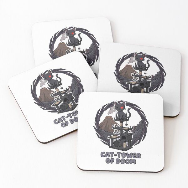 Item preview, Cat Tower Of Doom Funny Black Cat Fantasy Parody designed and sold by Fenay Designs.
