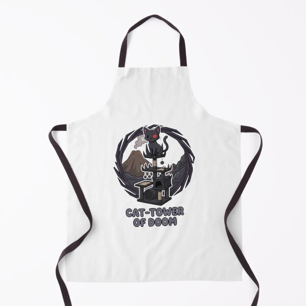 Item preview, Cat Tower Of Doom Funny Black Cat Fantasy Parody designed and sold by Fenay Designs.