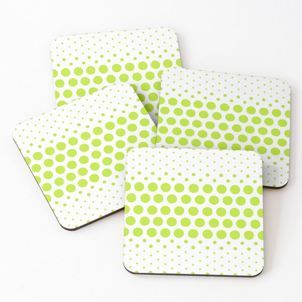 Item preview, Dotwave Neon Lime Green Polka Dots on White designed and sold by POLKAIWERX.