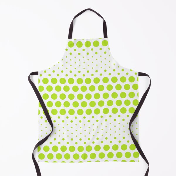 Item preview, Dotwave Neon Lime Green Polka Dots on White designed and sold by POLKAIWERX.