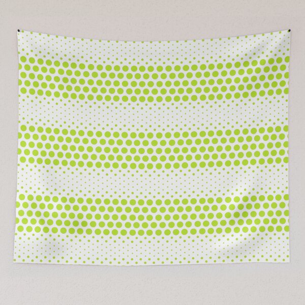 Item preview, Dotwave Neon Lime Green Polka Dots on White designed and sold by POLKAIWERX.