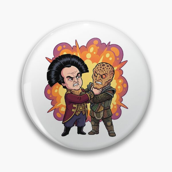Item preview, Funny Sci-Fi Alien Rivals Strangling Cartoon Parody designed and sold by Fenay Designs.