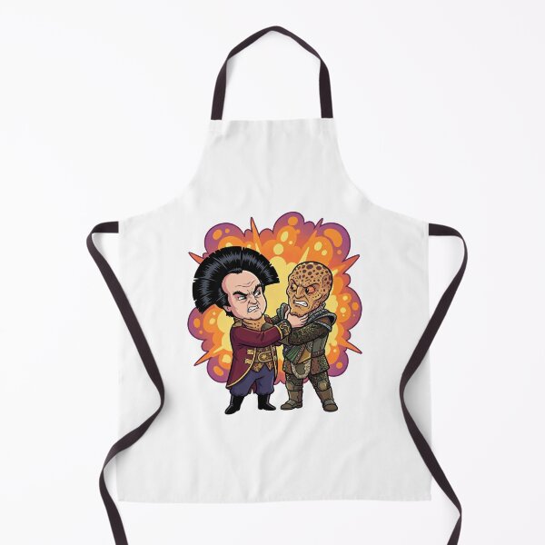 Item preview, Funny Sci-Fi Alien Rivals Strangling Cartoon Parody designed and sold by Fenay Designs.