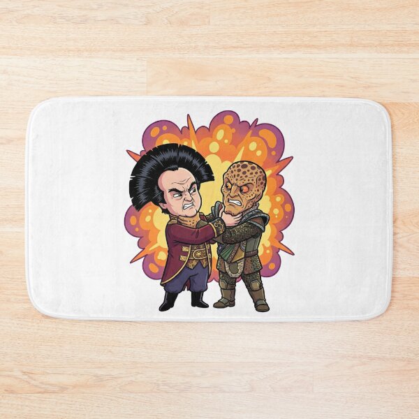 Item preview, Funny Sci-Fi Alien Rivals Strangling Cartoon Parody designed and sold by Fenay Designs.