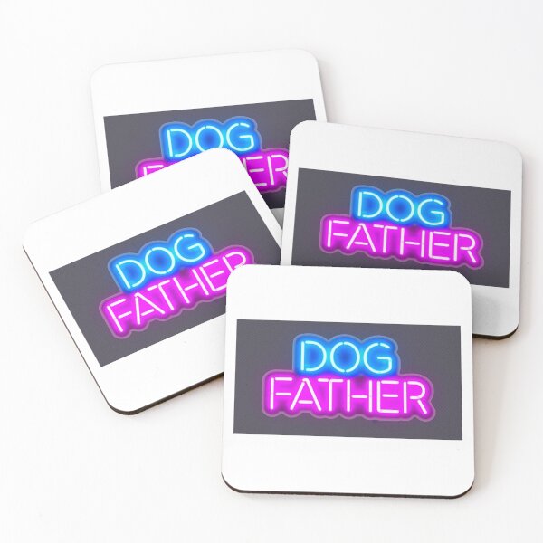 Item preview, Dog Father Blue and Purple Neon Sign - Modern Pet Lover Glow designed and sold by shibuya_westin.
