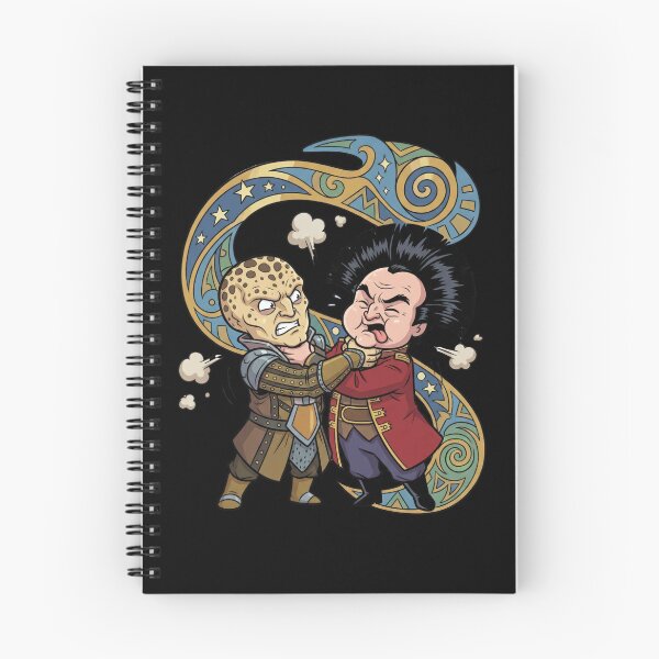 Item preview, Funny Sci-Fi Alien Diplomats Strangling Cartoon Parody designed and sold by Fenay Designs.
